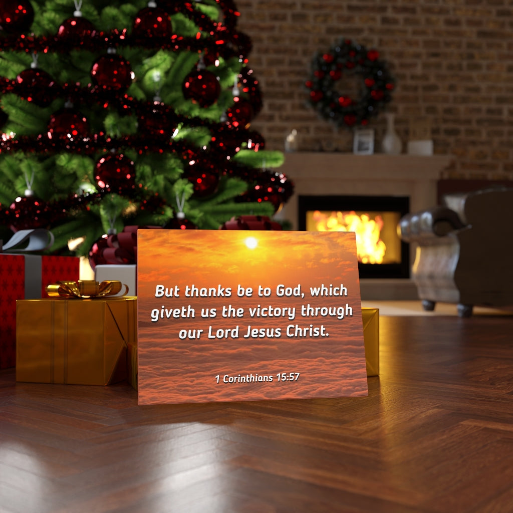 Scripture Walls The Victory 1 Corinthians 15:57 Bible Verse Canvas Christian Wall Art Ready to Hang Unframed-Express Your Love Gifts