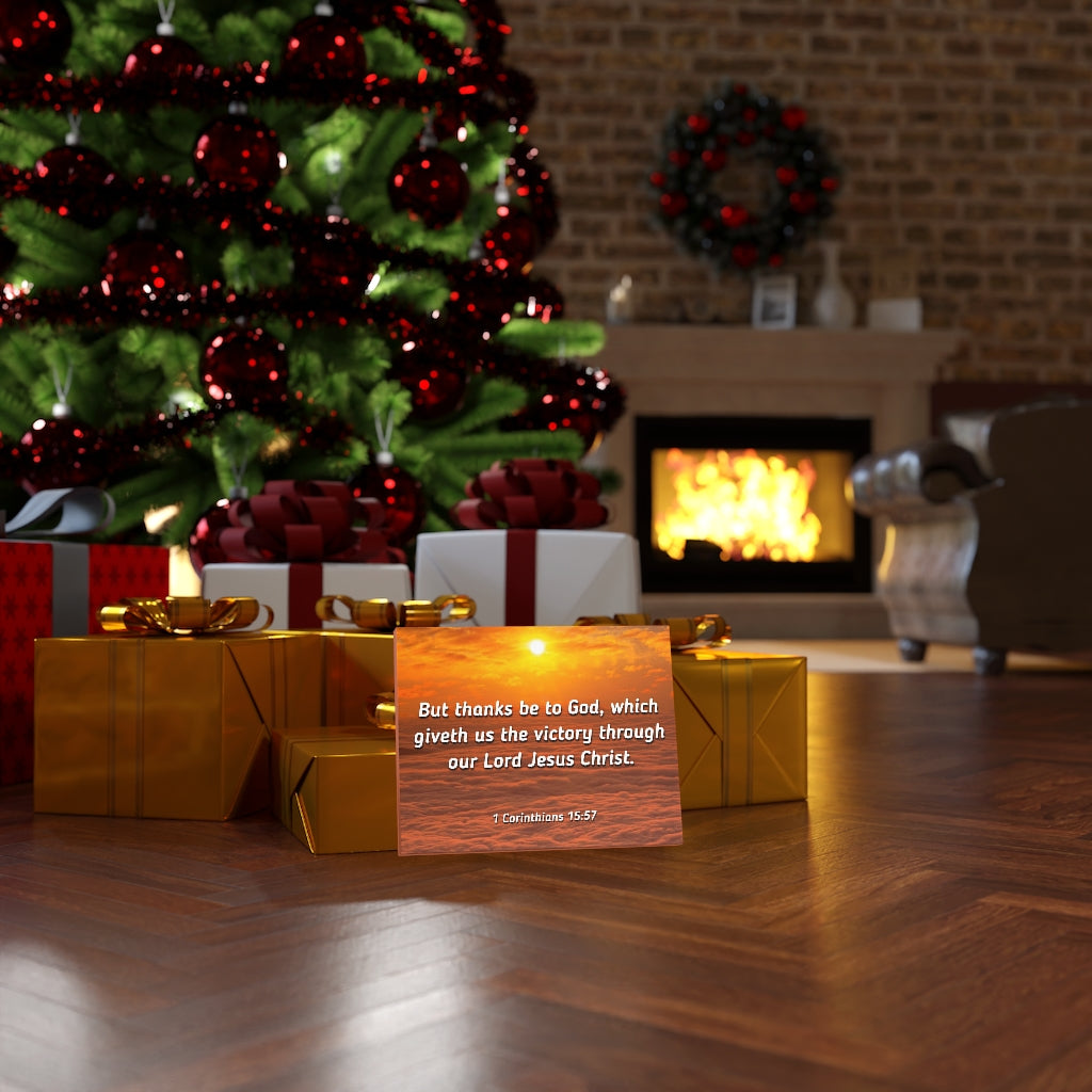 Scripture Walls The Victory 1 Corinthians 15:57 Bible Verse Canvas Christian Wall Art Ready to Hang Unframed-Express Your Love Gifts