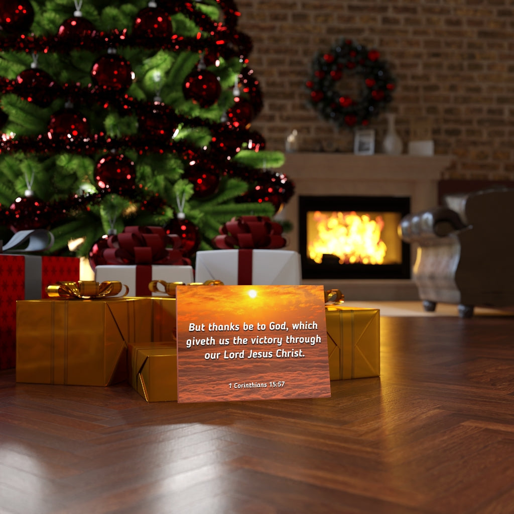 Scripture Walls The Victory 1 Corinthians 15:57 Bible Verse Canvas Christian Wall Art Ready to Hang Unframed-Express Your Love Gifts