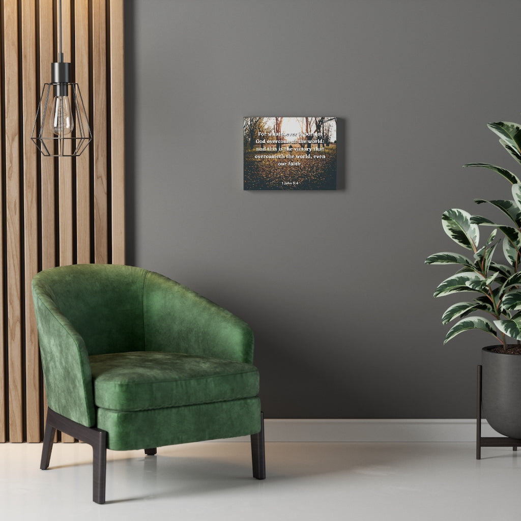 Scripture Walls The Victory 1 John 5:4 Bible Verse Canvas Christian Wall Art Ready to Hang Unframed-Express Your Love Gifts