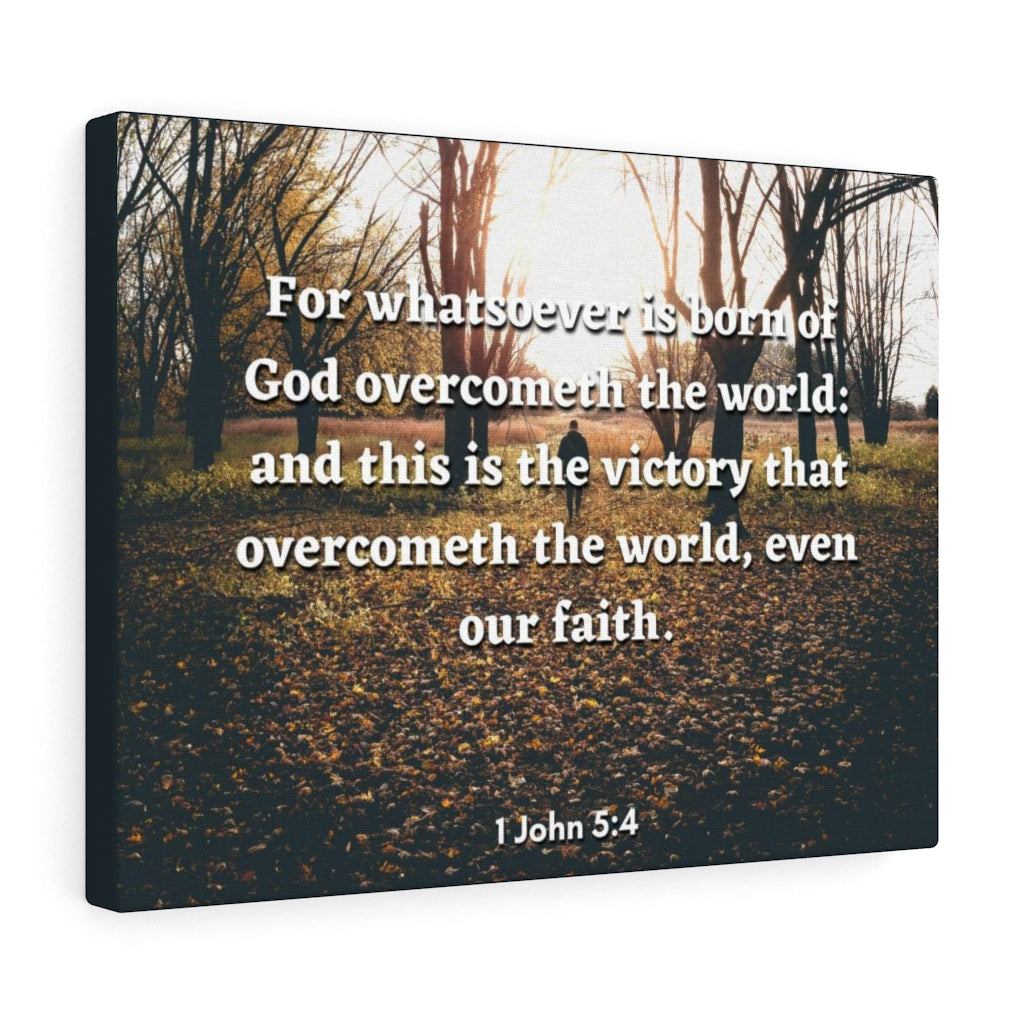 Scripture Walls The Victory 1 John 5:4 Bible Verse Canvas Christian Wall Art Ready to Hang Unframed-Express Your Love Gifts