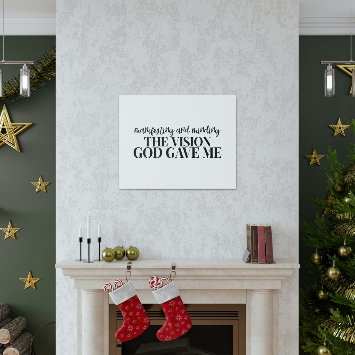 Scripture Walls The Vision God Gave Me Joel 2:28 Christian Wall Art Bible Verse Print Ready to Hang Unframed-Express Your Love Gifts