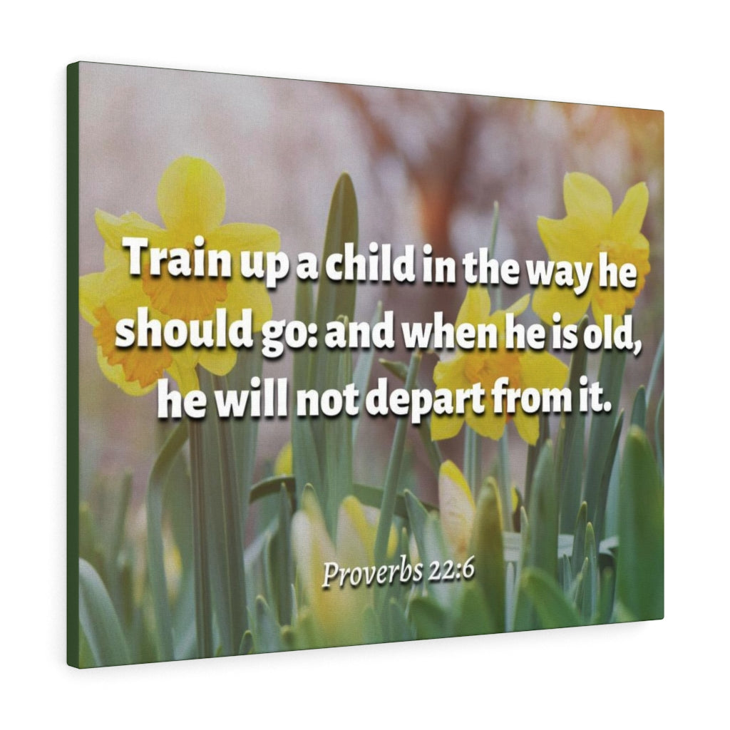 Scripture Walls The Way He Should Go Proverbs 2:26 Bible Verse Canvas Christian Wall Art Ready to Hang Unframed-Express Your Love Gifts