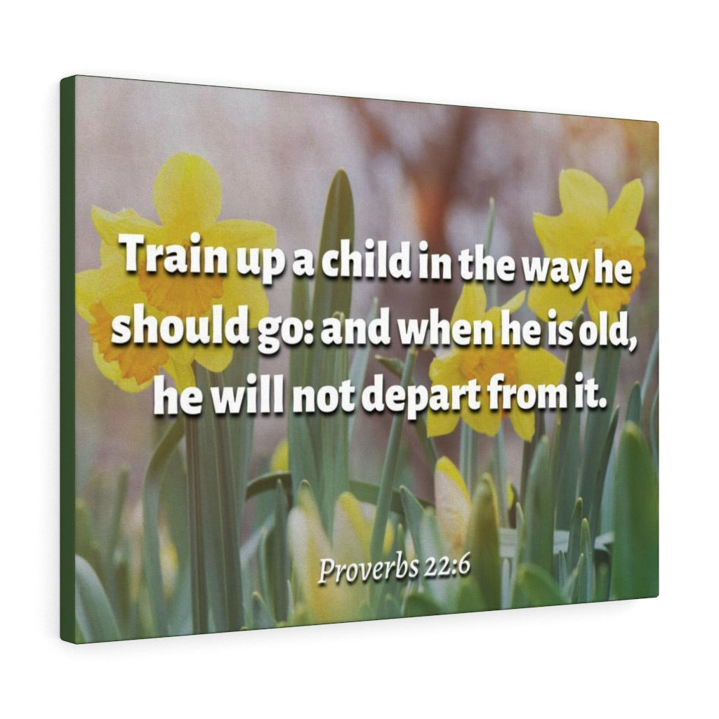 Scripture Walls The Way He Should Go Proverbs 2:26 Bible Verse Canvas Christian Wall Art Ready to Hang Unframed-Express Your Love Gifts