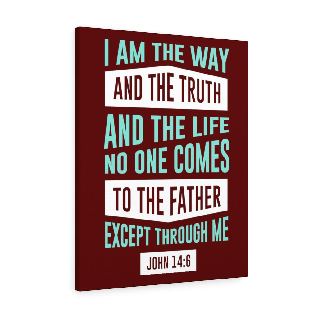 Scripture Walls The Way John 14:6 Bible Verse Canvas Christian Wall Art Ready to Hang Unframed-Express Your Love Gifts
