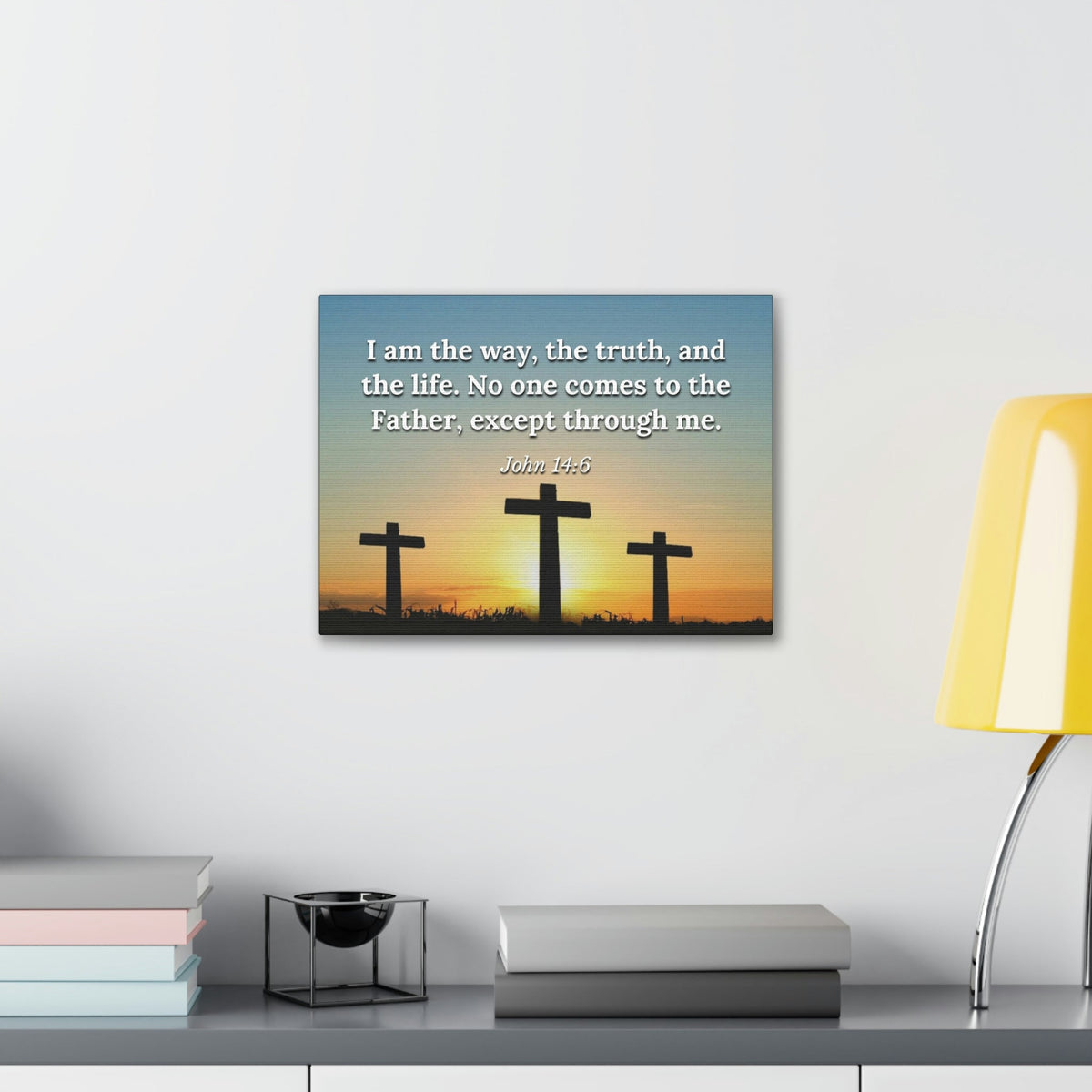 Scripture Walls The Way John 14:6 Sunset Christian Wall Art Bible Verse Print Ready to Hang Unframed-Express Your Love Gifts