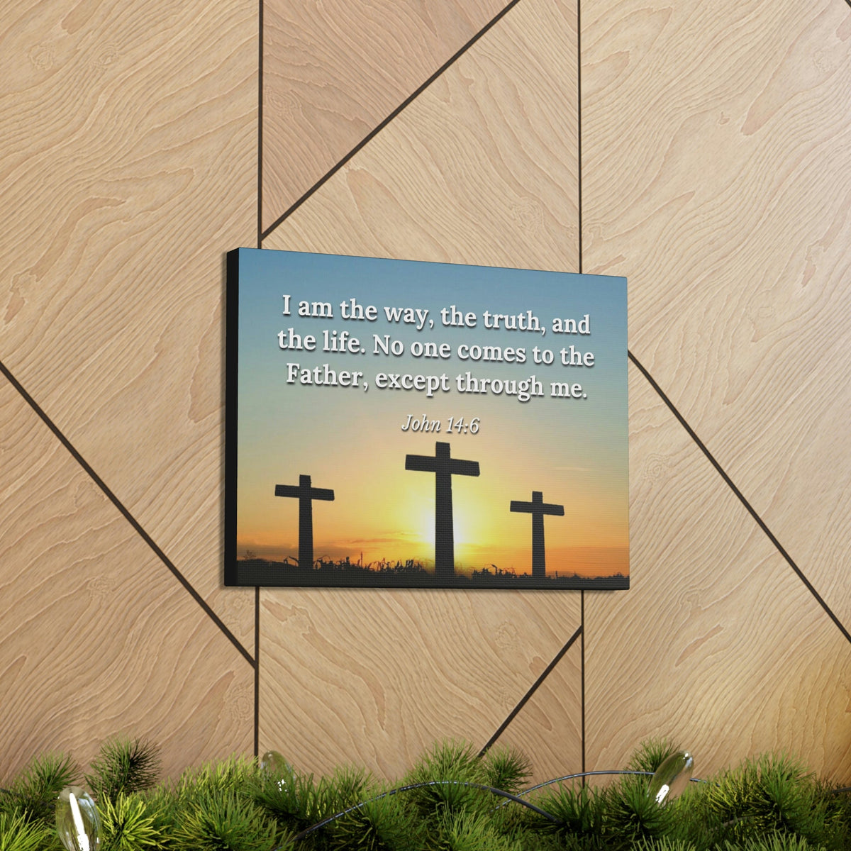 Scripture Walls The Way John 14:6 Sunset Christian Wall Art Bible Verse Print Ready to Hang Unframed-Express Your Love Gifts