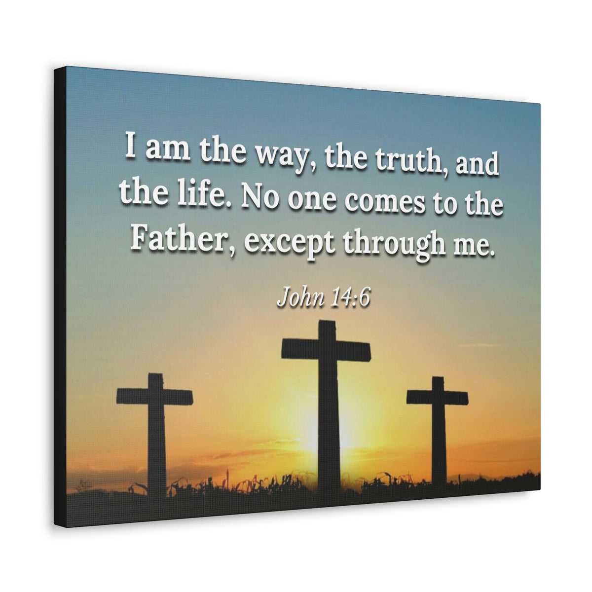 Scripture Walls The Way John 14:6 Sunset Christian Wall Art Bible Verse Print Ready to Hang Unframed-Express Your Love Gifts