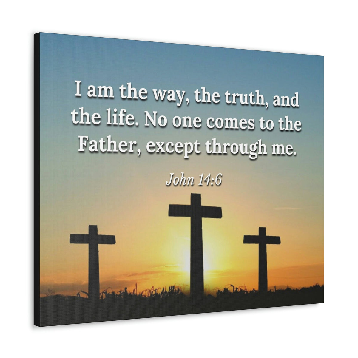 Scripture Walls The Way John 14:6 Sunset Christian Wall Art Bible Verse Print Ready to Hang Unframed-Express Your Love Gifts