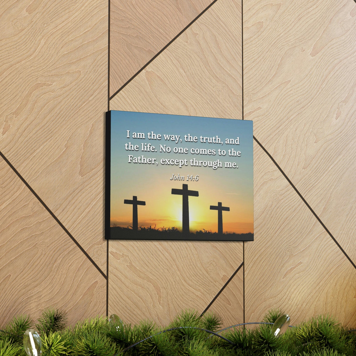 Scripture Walls The Way John 14:6 Sunset Christian Wall Art Bible Verse Print Ready to Hang Unframed-Express Your Love Gifts