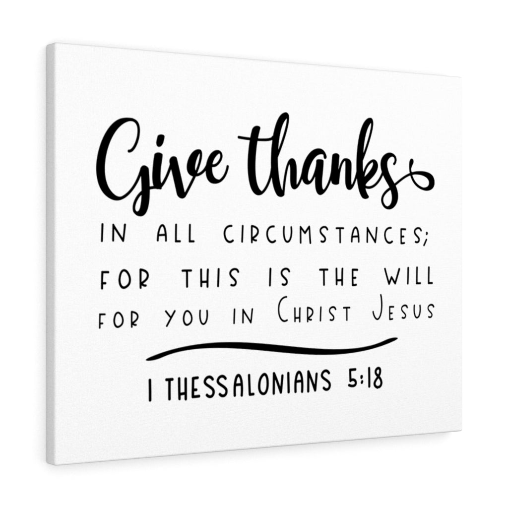 Scripture Walls The Will 1 Thessalonians 5:18 Bible Verse Canvas Christian Wall Art Ready to Hang Unframed-Express Your Love Gifts