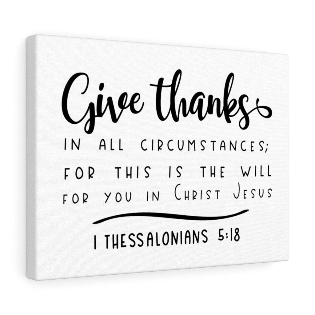 Scripture Walls The Will 1 Thessalonians 5:18 Bible Verse Canvas Christian Wall Art Ready to Hang Unframed-Express Your Love Gifts