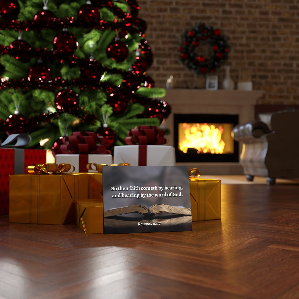 Scripture Walls The Word Romans 10:17 Bible Verse Canvas Christian Wall Art Ready to Hang Unframed-Express Your Love Gifts