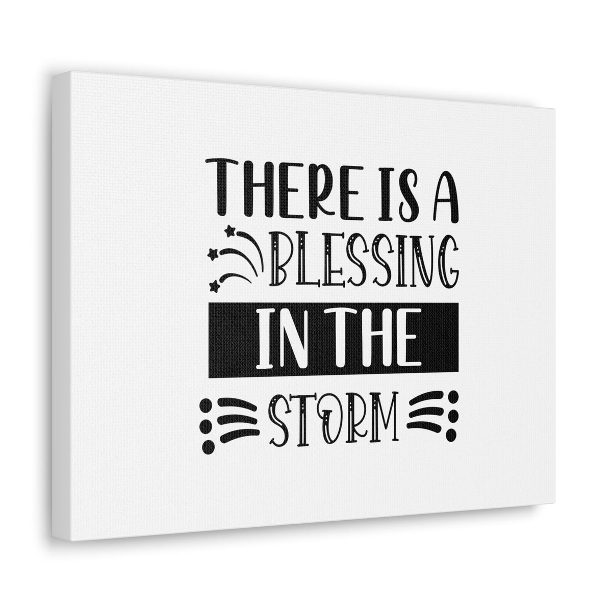 Scripture Walls There Is A Blessing In The Storm Isaiah 4:6 Christian Wall Art Bible Verse Print Ready to Hang Unframed-Express Your Love Gifts