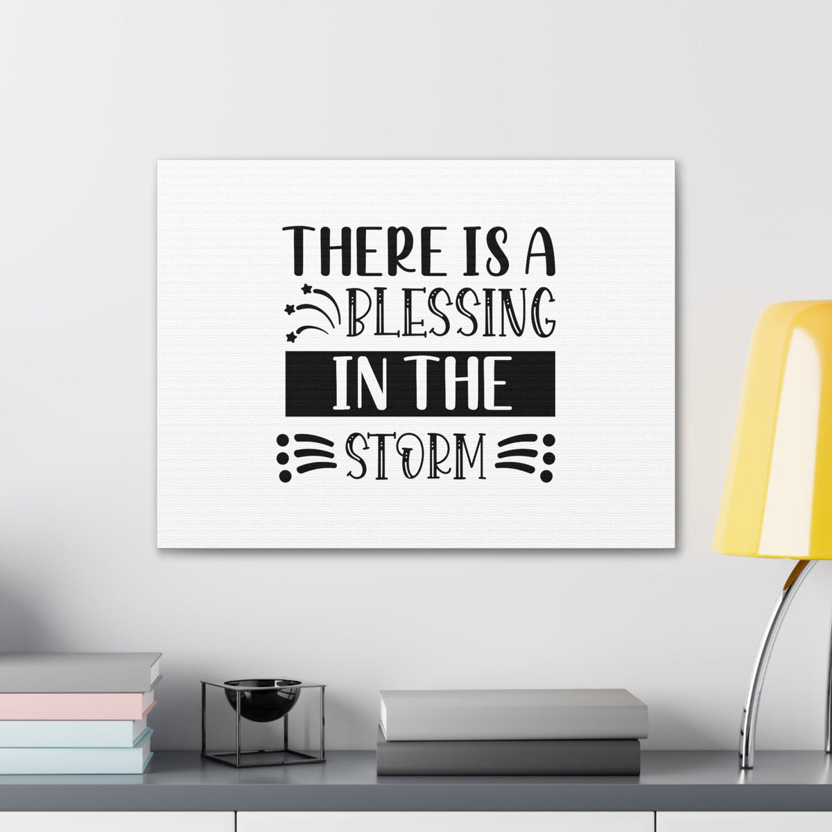 Scripture Walls There Is A Blessing In The Storm Isaiah 4:6 Christian Wall Art Bible Verse Print Ready to Hang Unframed-Express Your Love Gifts