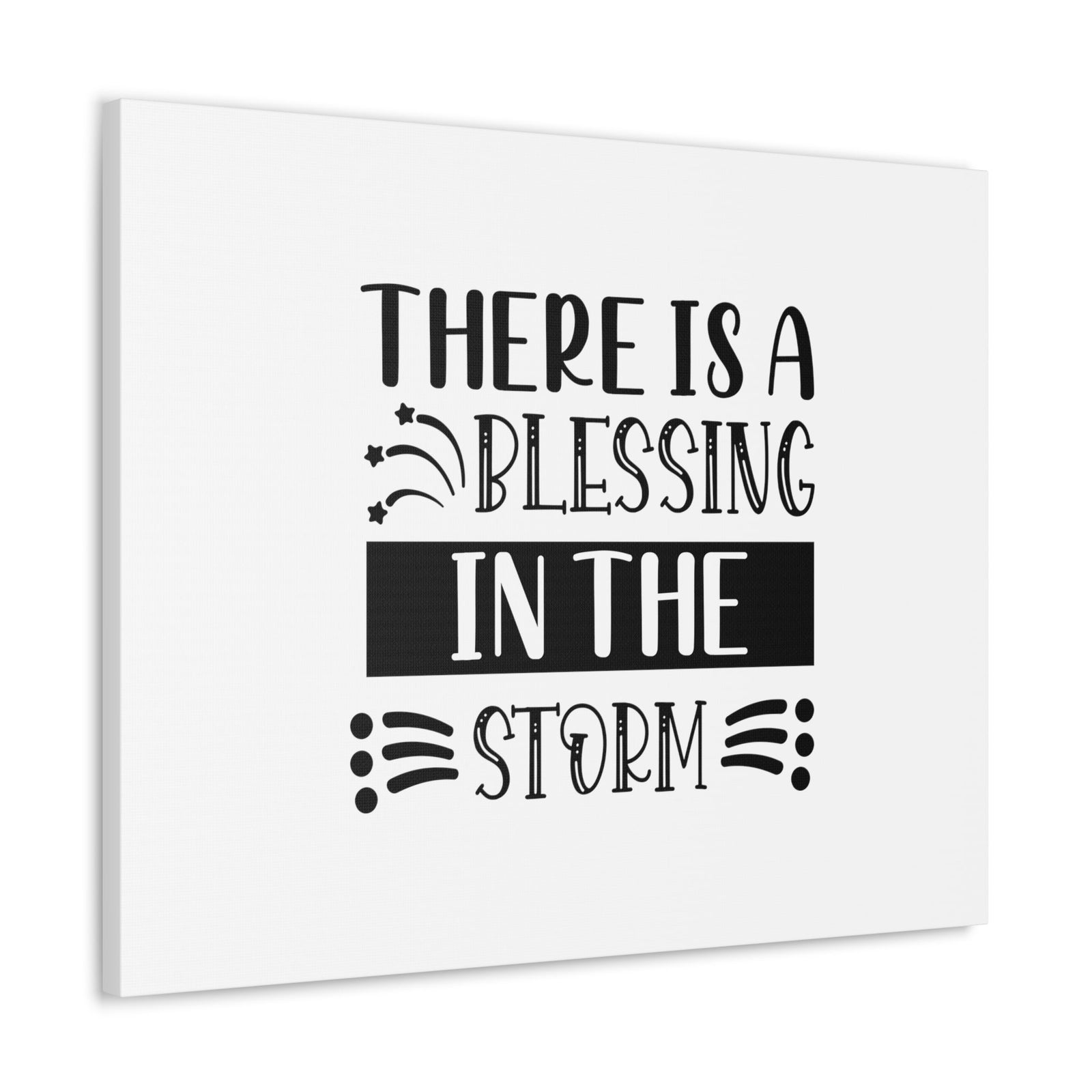 Scripture Walls There Is A Blessing In The Storm Isaiah 4:6 Christian Wall Art Bible Verse Print Ready to Hang Unframed-Express Your Love Gifts