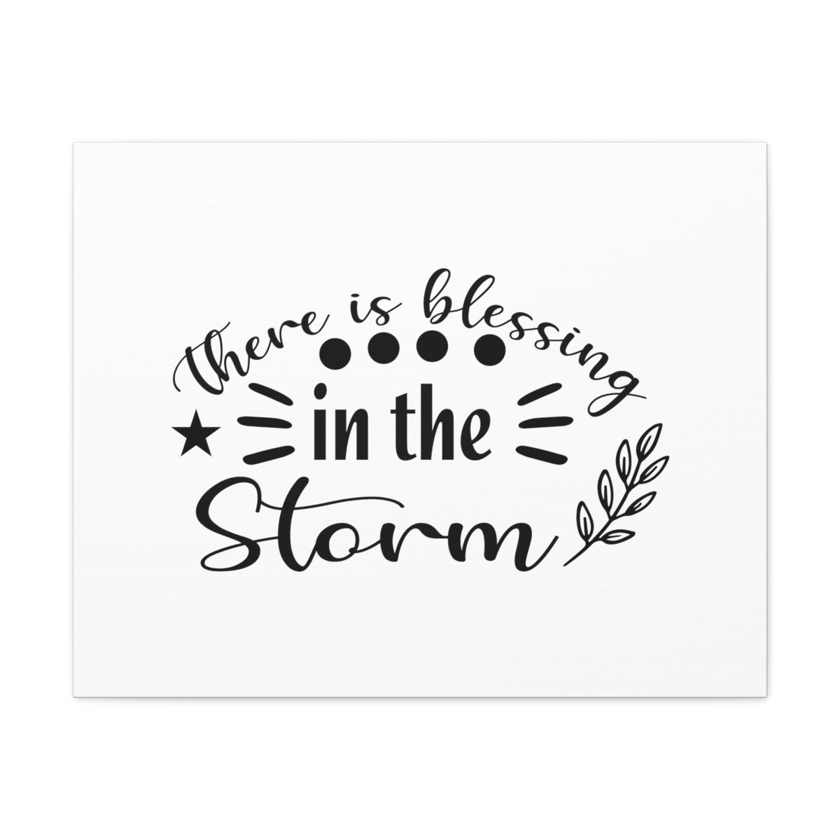 Scripture Walls There Is Blessing In The Storm Ephesians 5:20 Christian Wall Art Bible Verse Print Ready to Hang Unframed-Express Your Love Gifts