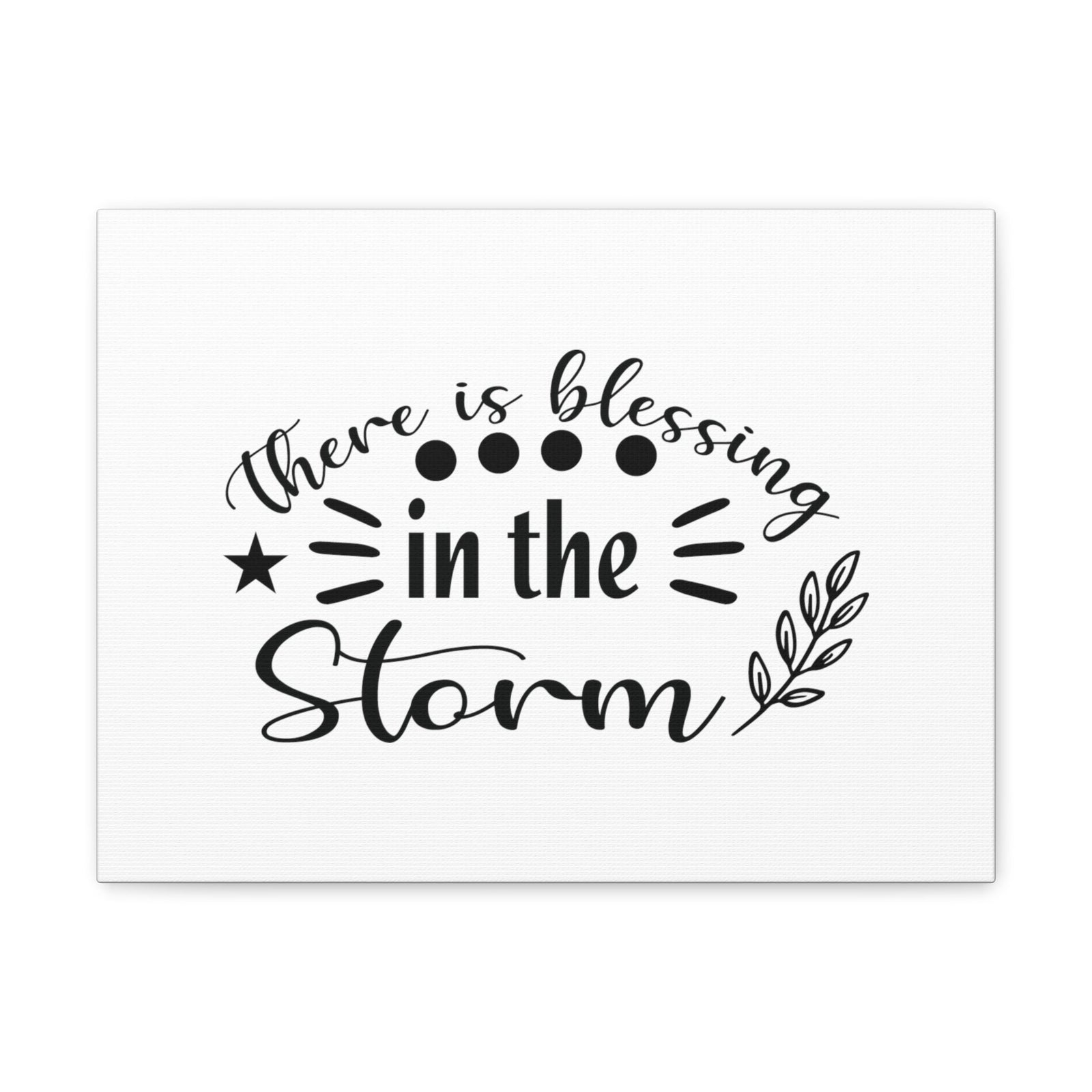Scripture Walls There Is Blessing In The Storm Ephesians 5:20 Christian Wall Art Bible Verse Print Ready to Hang Unframed-Express Your Love Gifts