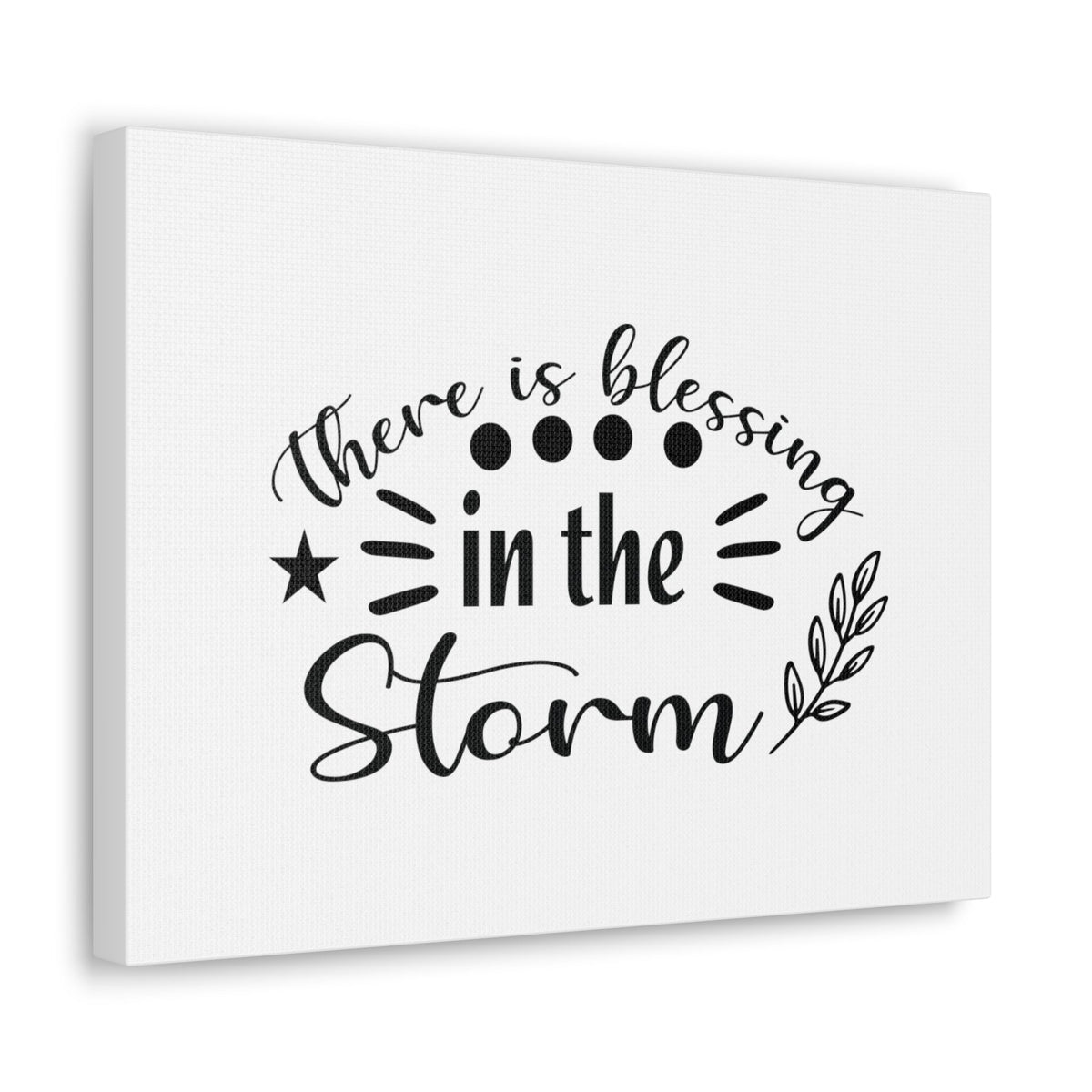 Scripture Walls There Is Blessing In The Storm Ephesians 5:20 Christian Wall Art Bible Verse Print Ready to Hang Unframed-Express Your Love Gifts