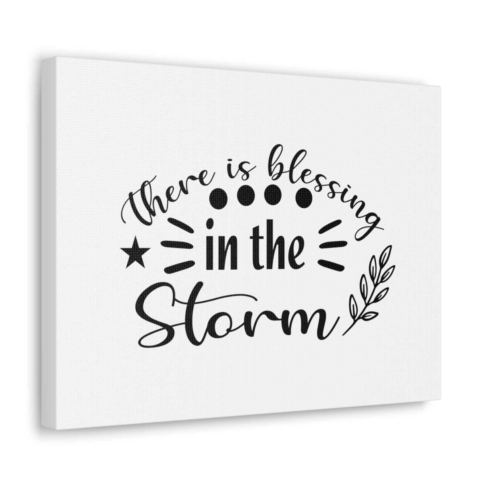 Scripture Walls There Is Blessing In The Storm Ephesians 5:20 Christian Wall Art Bible Verse Print Ready to Hang Unframed-Express Your Love Gifts