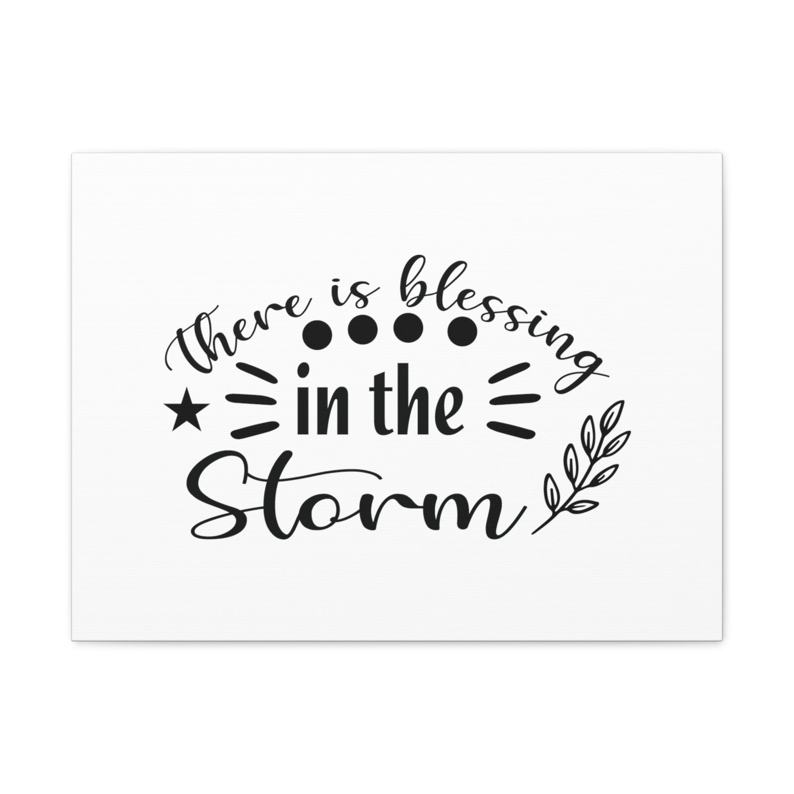 Scripture Walls There Is Blessing In The Storm Ephesians 5:20 Christian Wall Art Bible Verse Print Ready to Hang Unframed-Express Your Love Gifts