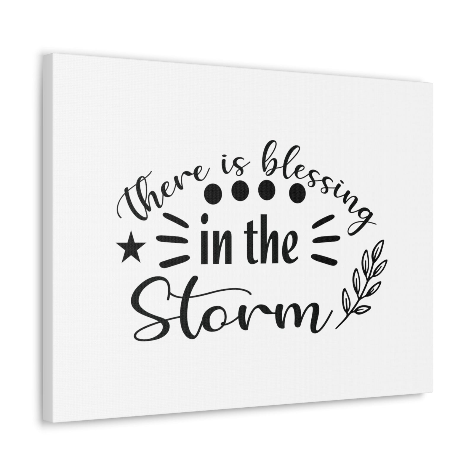 Scripture Walls There Is Blessing In The Storm Ephesians 5:20 Christian Wall Art Bible Verse Print Ready to Hang Unframed-Express Your Love Gifts
