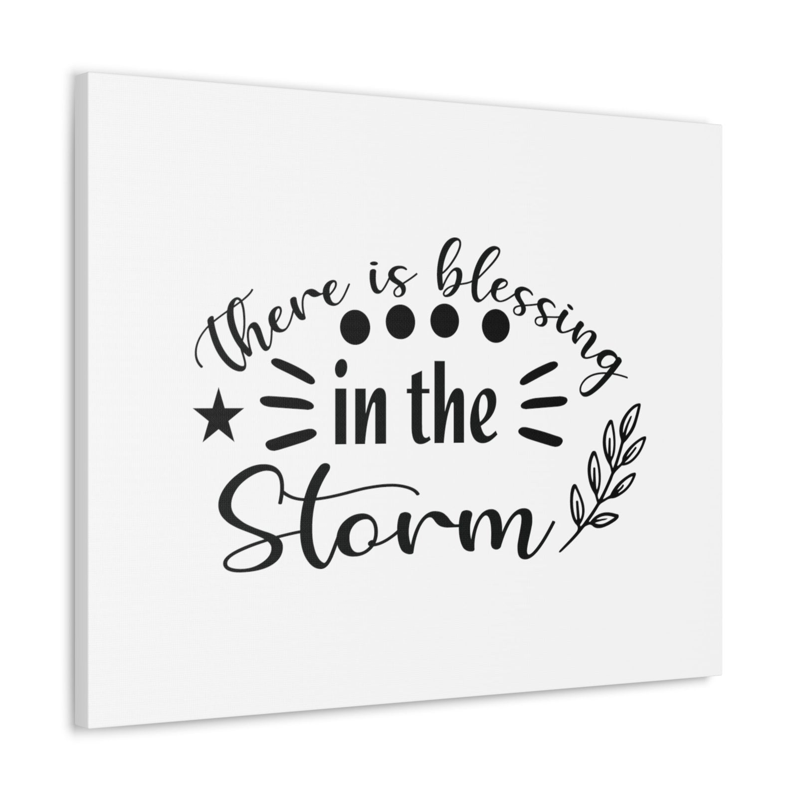 Scripture Walls There Is Blessing In The Storm Ephesians 5:20 Christian Wall Art Bible Verse Print Ready to Hang Unframed-Express Your Love Gifts