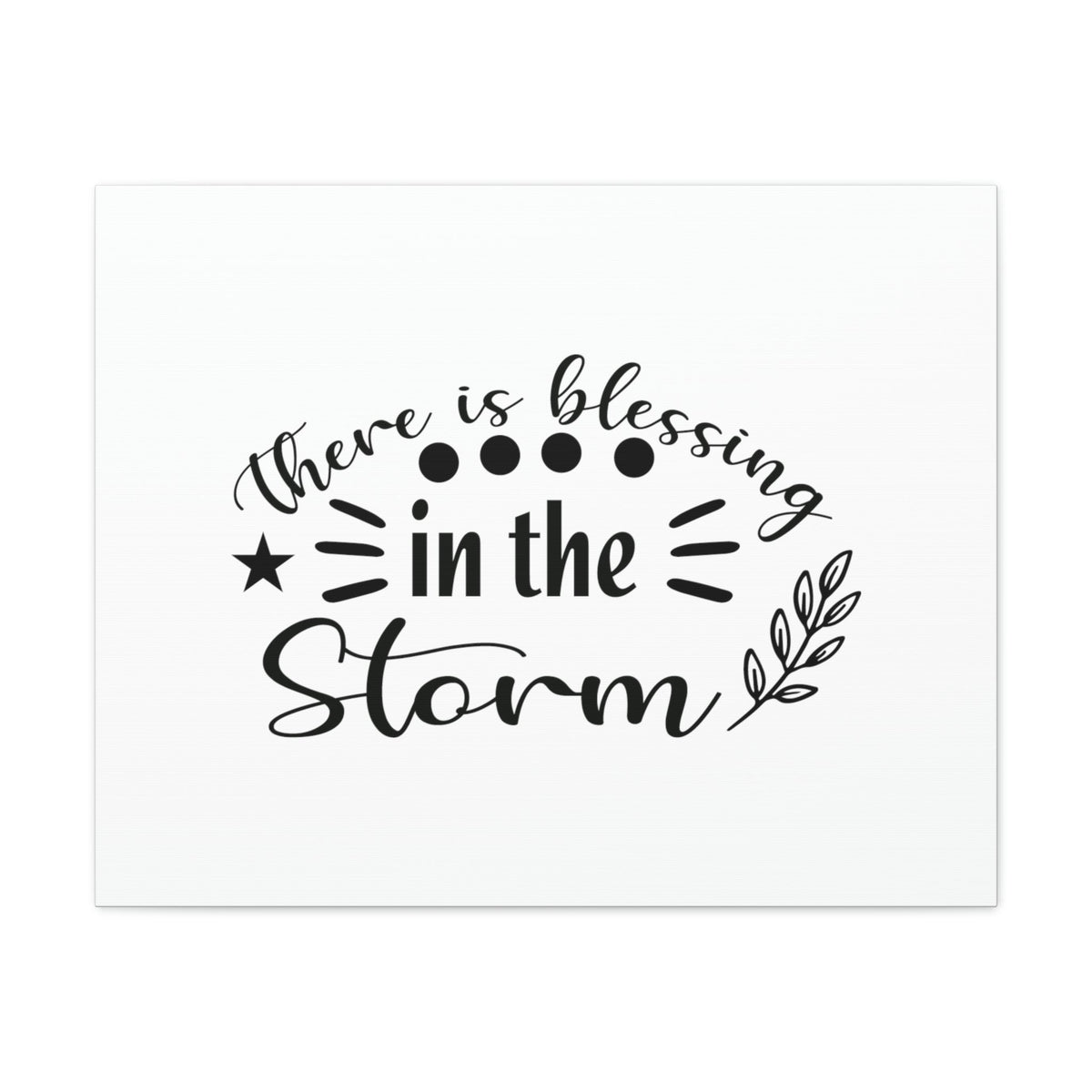 Scripture Walls There Is Blessing In The Storm Isaiah 43:2 Christian Wall Art Bible Verse Print Ready to Hang Unframed-Express Your Love Gifts