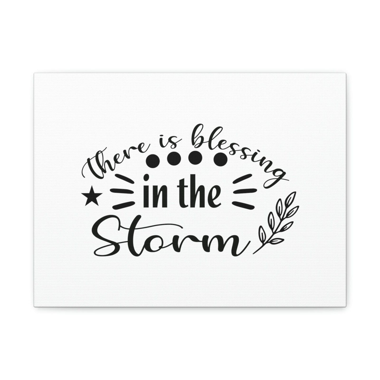 Scripture Walls There Is Blessing In The Storm Isaiah 43:2 Christian Wall Art Bible Verse Print Ready to Hang Unframed-Express Your Love Gifts
