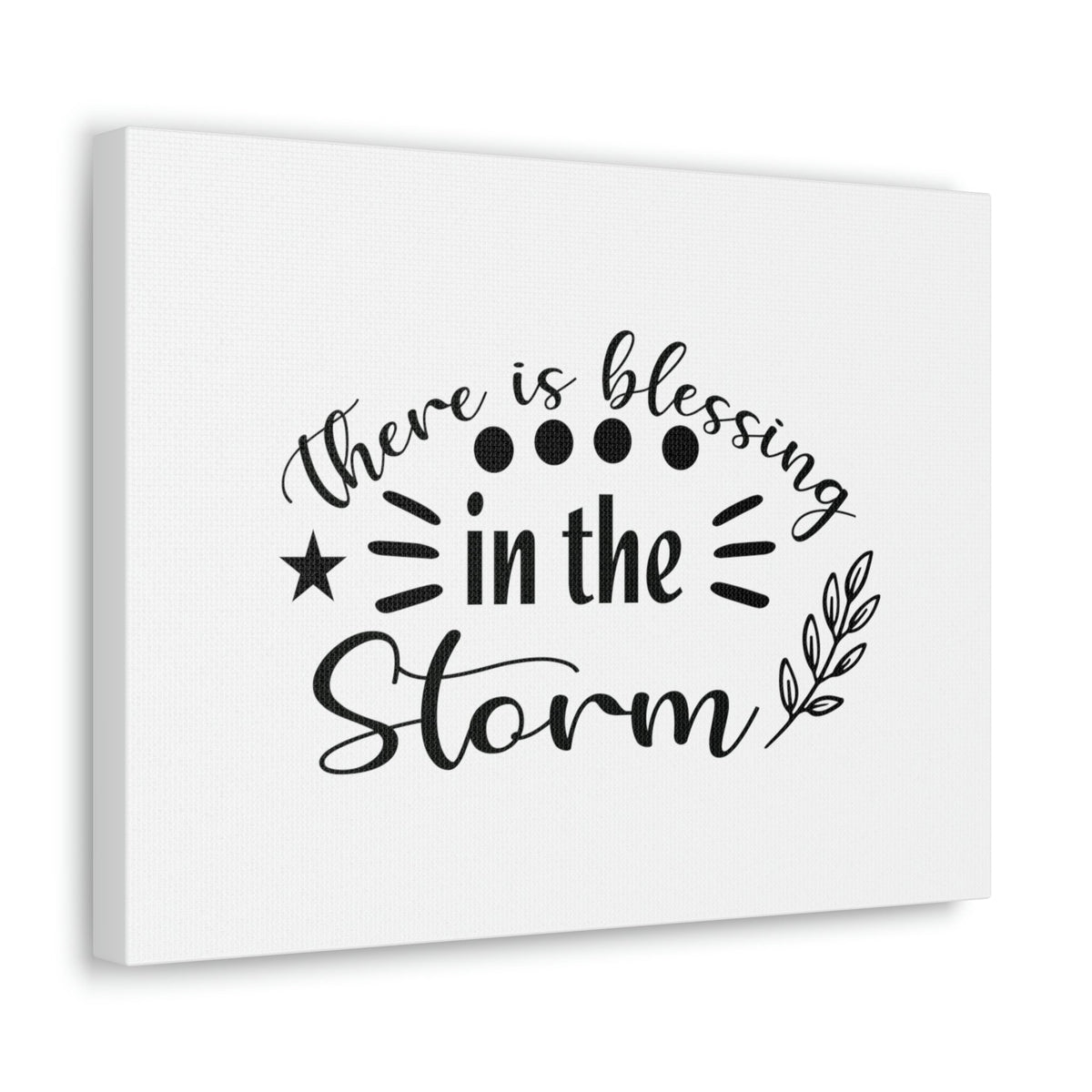 Scripture Walls There Is Blessing In The Storm Isaiah 43:2 Christian Wall Art Bible Verse Print Ready to Hang Unframed-Express Your Love Gifts