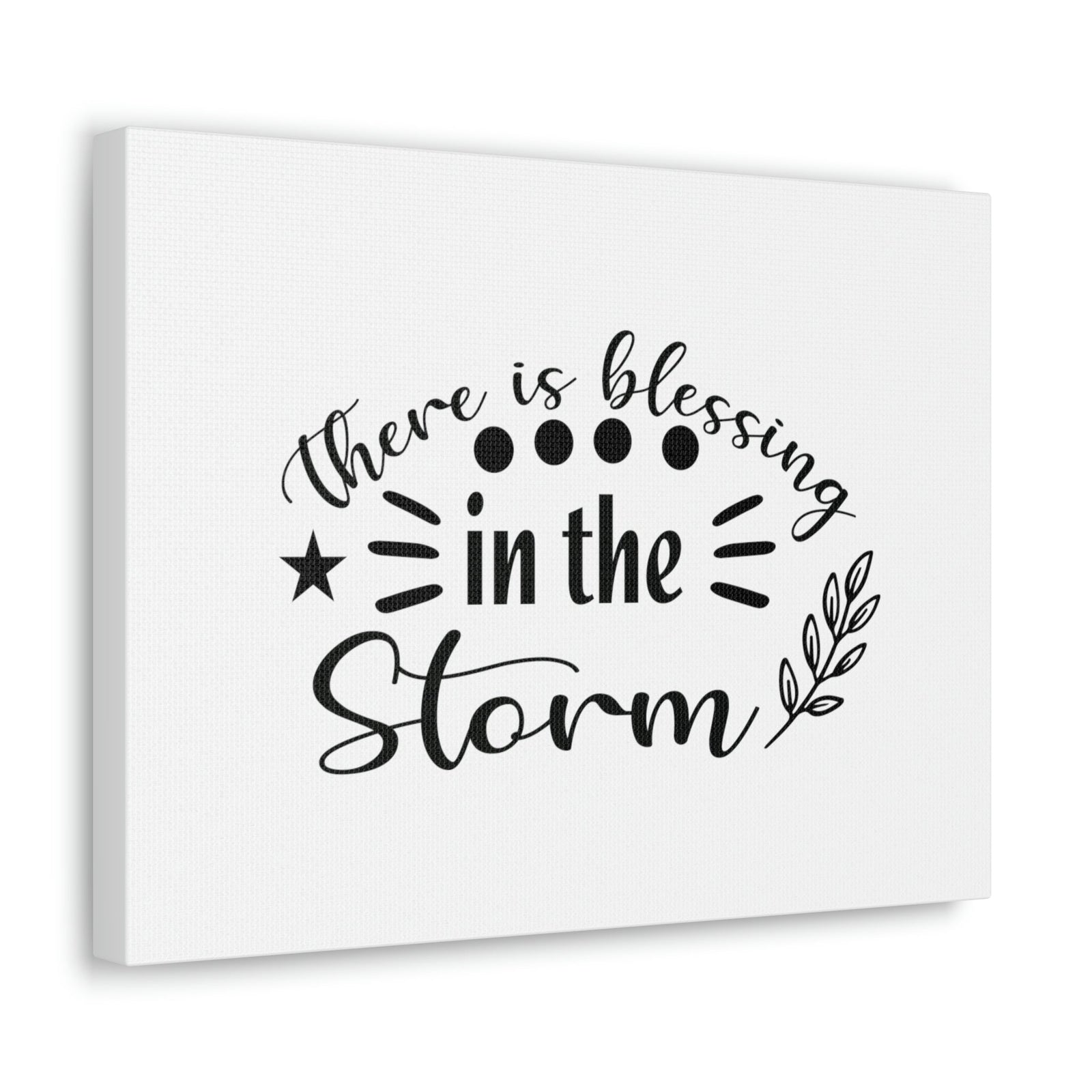 Scripture Walls There Is Blessing In The Storm Isaiah 43:2 Christian Wall Art Bible Verse Print Ready to Hang Unframed-Express Your Love Gifts