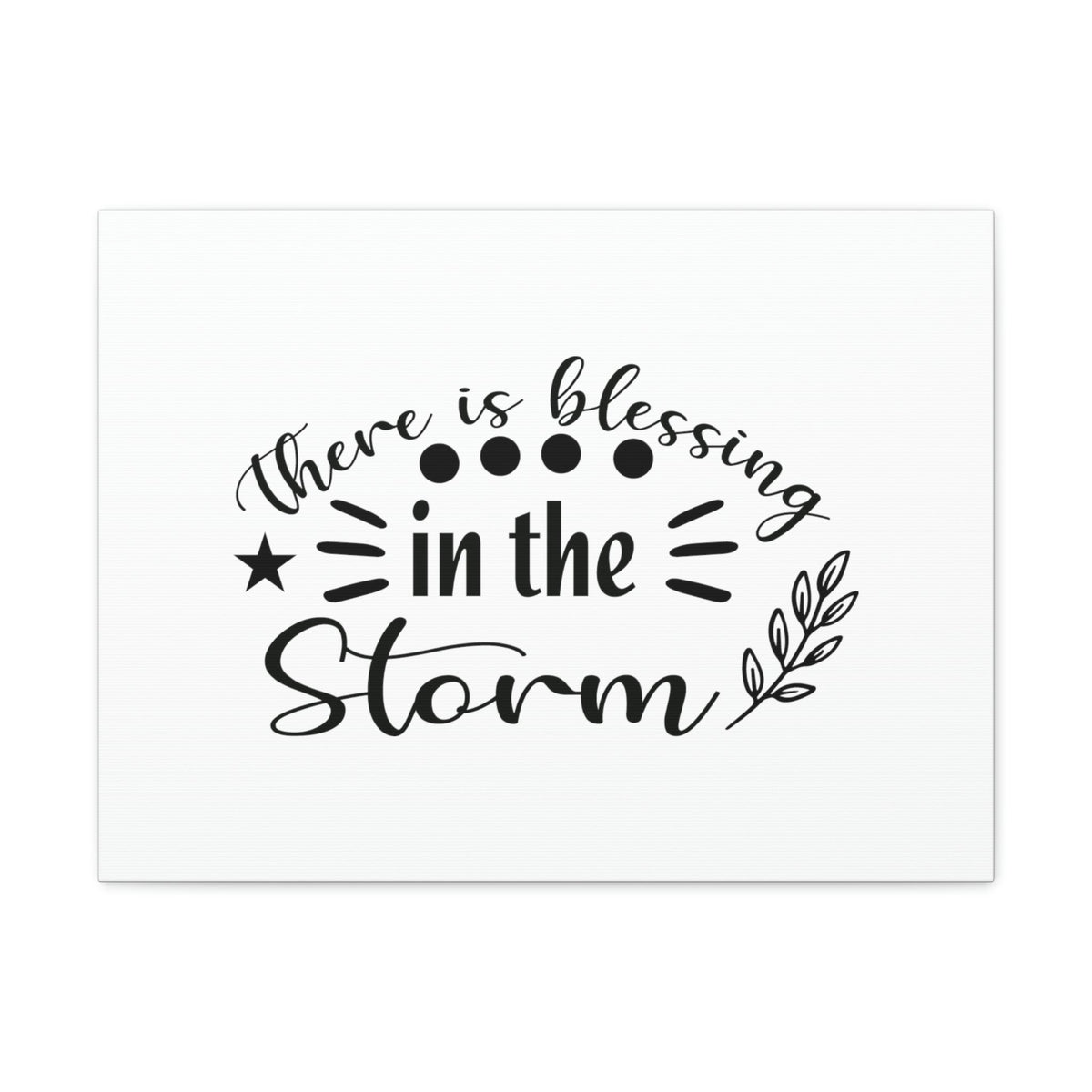Scripture Walls There Is Blessing In The Storm Isaiah 43:2 Christian Wall Art Bible Verse Print Ready to Hang Unframed-Express Your Love Gifts