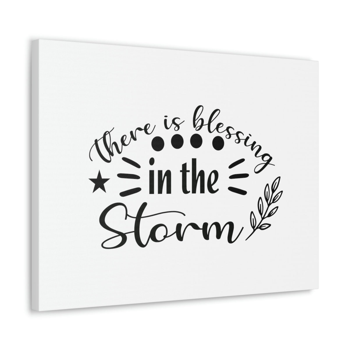 Scripture Walls There Is Blessing In The Storm Isaiah 43:2 Christian Wall Art Bible Verse Print Ready to Hang Unframed-Express Your Love Gifts