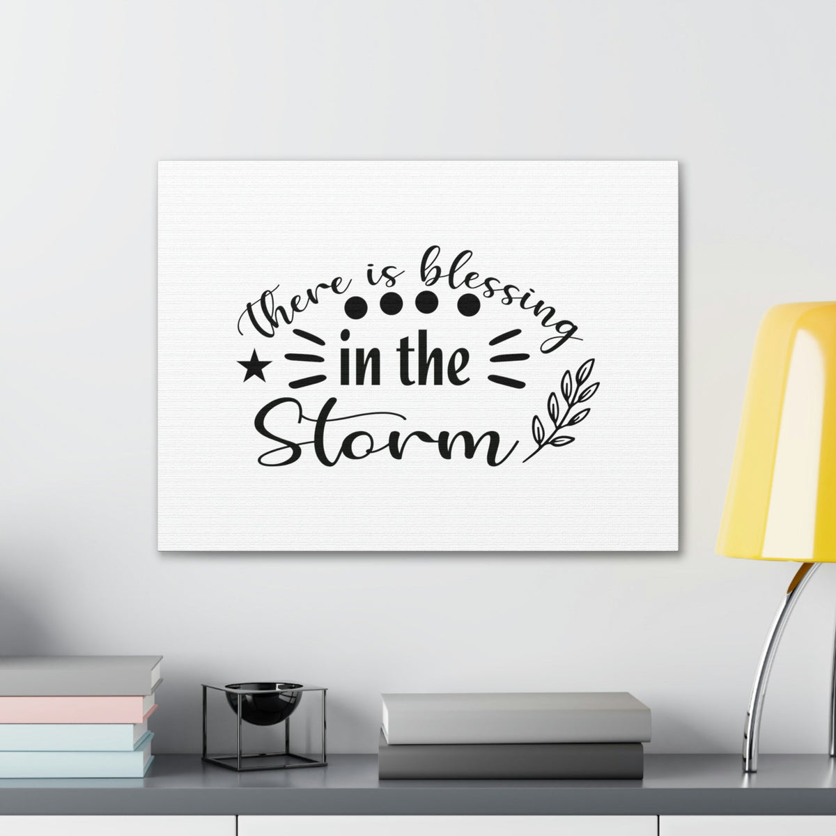 Scripture Walls There Is Blessing In The Storm Isaiah 43:2 Christian Wall Art Bible Verse Print Ready to Hang Unframed-Express Your Love Gifts