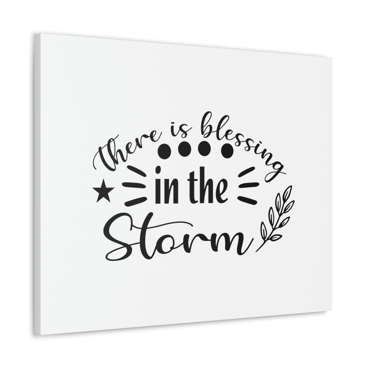 Scripture Walls There Is Blessing In The Storm Isaiah 43:2 Christian Wall Art Bible Verse Print Ready to Hang Unframed-Express Your Love Gifts