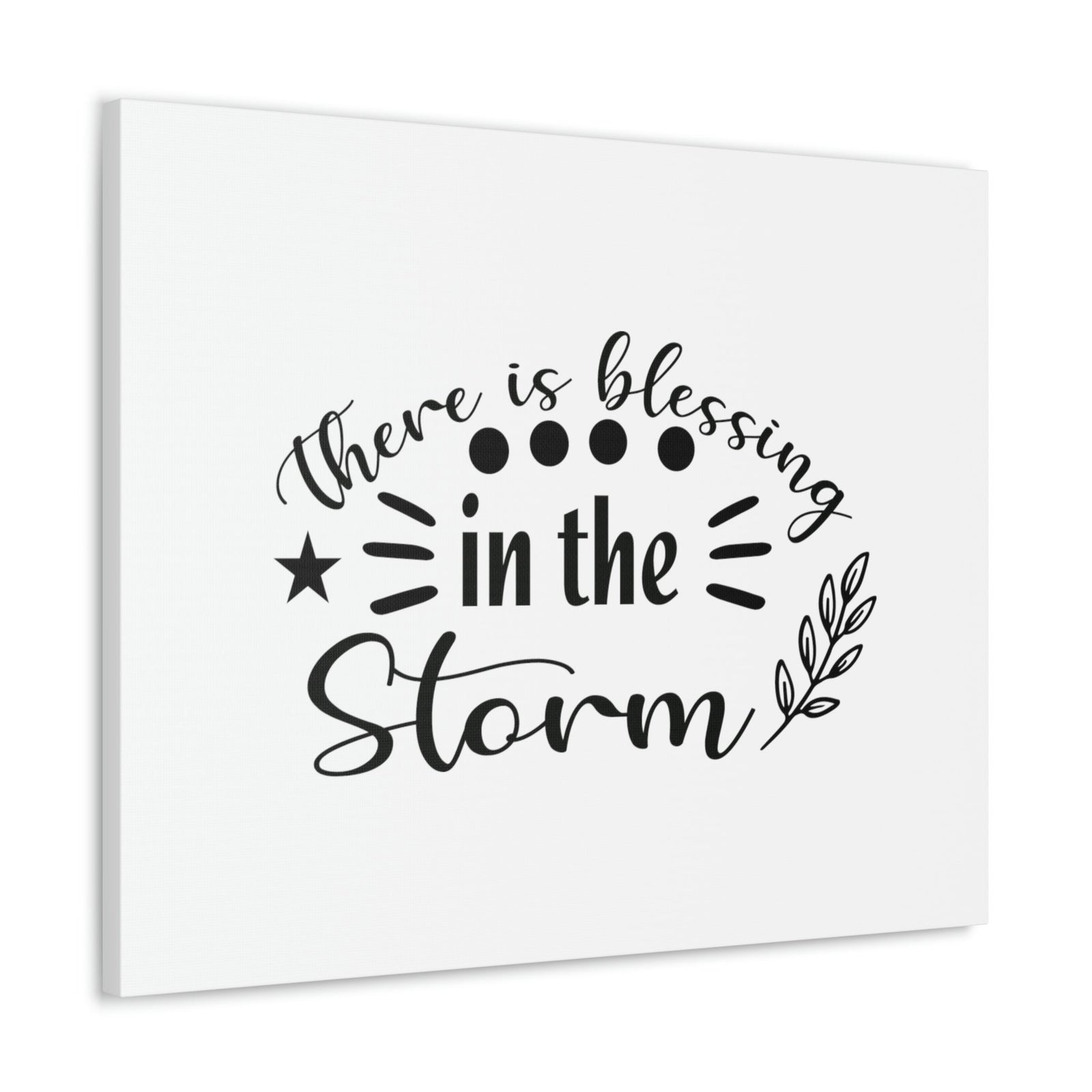 Scripture Walls There Is Blessing In The Storm Isaiah 43:2 Christian Wall Art Bible Verse Print Ready to Hang Unframed-Express Your Love Gifts