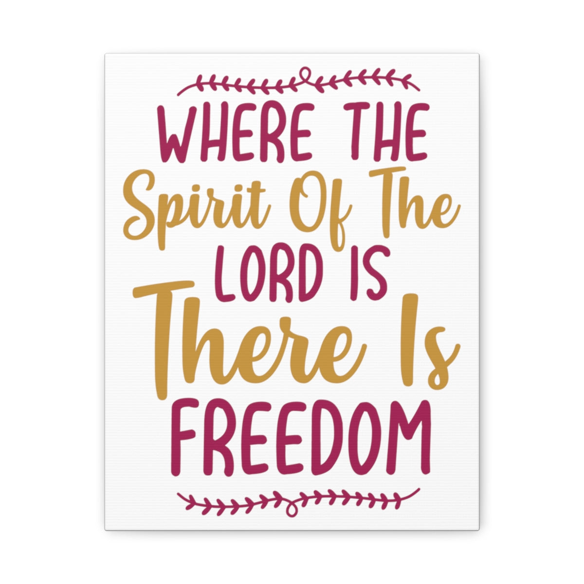 Scripture Walls There Is Freedom 2 Corinthians 3:17 Christian Wall Art Print Ready to Hang Unframed-Express Your Love Gifts