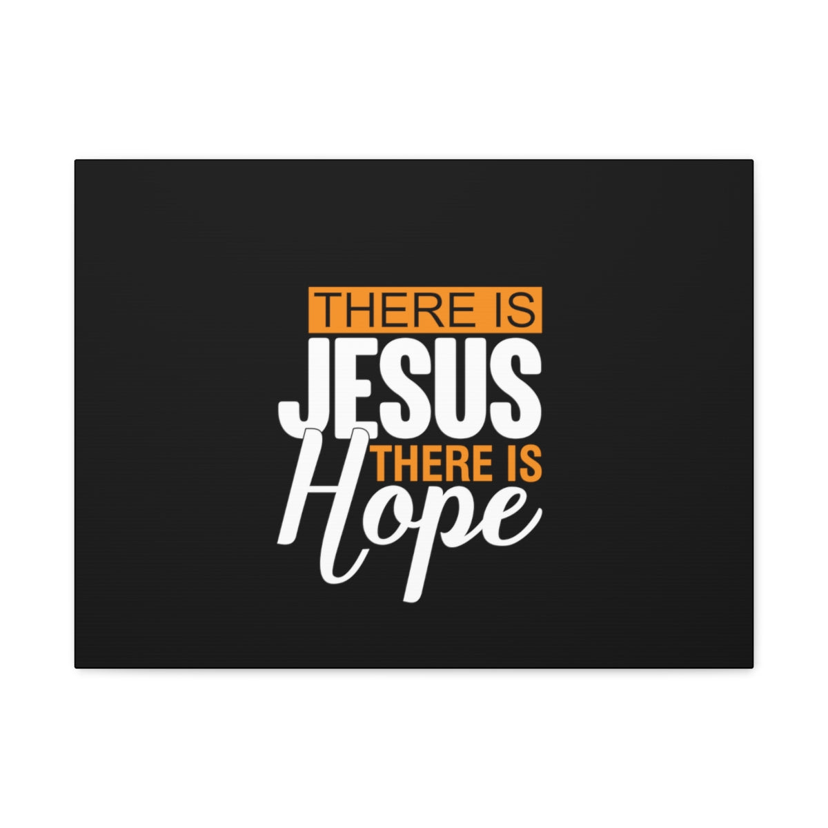 Scripture Walls There Is Jesus There Is Hope Titus 2:13 Black Christian Wall Art Bible Verse Print Ready to Hang Unframed-Express Your Love Gifts