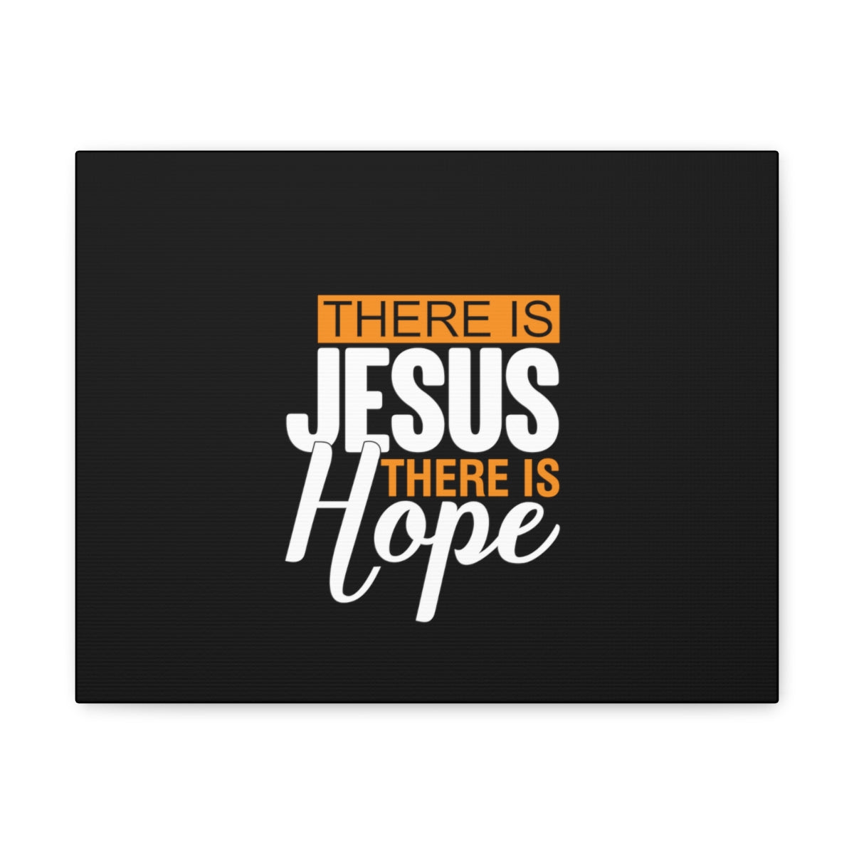 Scripture Walls There Is Jesus There Is Hope Titus 2:13 Black Christian Wall Art Bible Verse Print Ready to Hang Unframed-Express Your Love Gifts