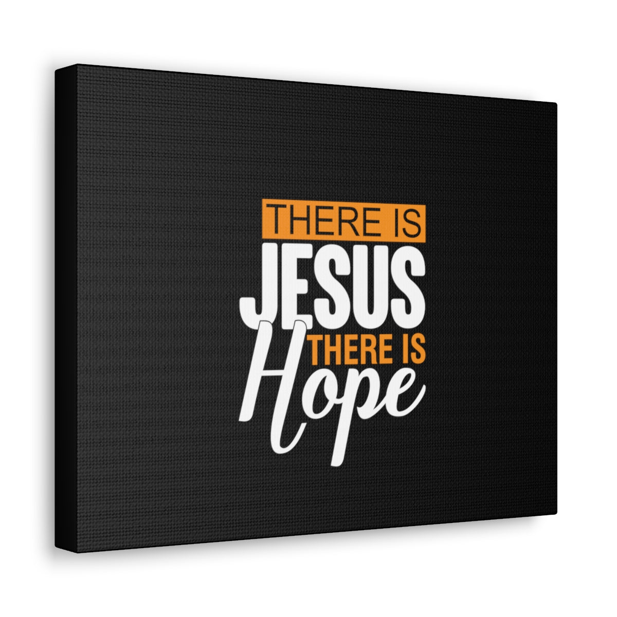 Scripture Walls There Is Jesus There Is Hope Titus 2:13 Black Christian Wall Art Bible Verse Print Ready to Hang Unframed-Express Your Love Gifts