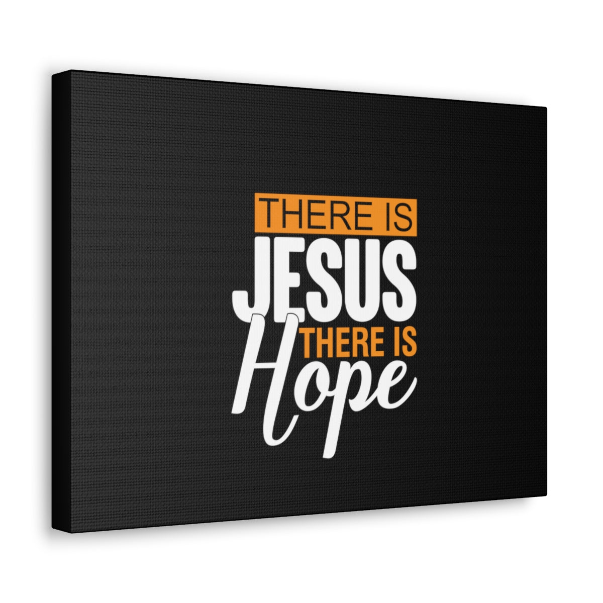 Scripture Walls There Is Jesus There Is Hope Titus 2:13 Black Christian Wall Art Bible Verse Print Ready to Hang Unframed-Express Your Love Gifts