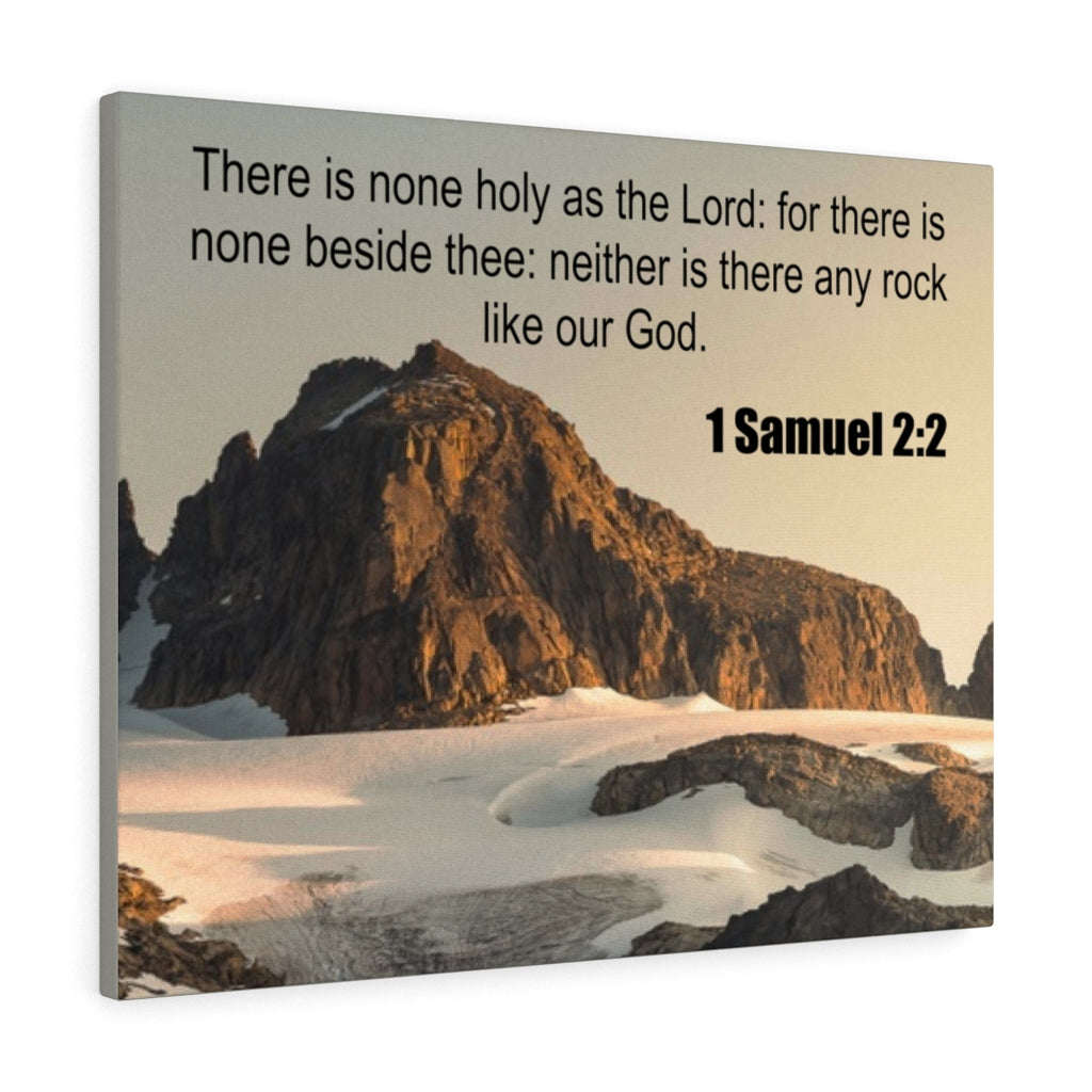 Scripture Walls There is None 1 Samuel 2:2 Bible Verse Canvas Christian Wall Art Ready to Hang Unframed-Express Your Love Gifts