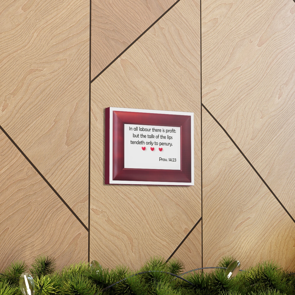 Scripture Walls There Is Profit Proverbs 14:23 Bible Verse Canvas Christian Wall Art Bible Verse Print Ready To Hang Unframed-Express Your Love Gifts