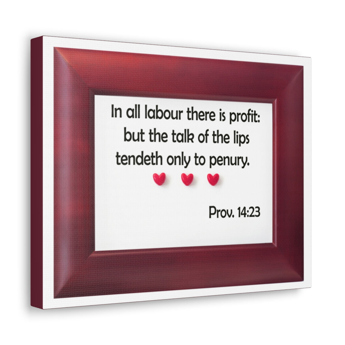 Scripture Walls There Is Profit Proverbs 14:23 Bible Verse Canvas Christian Wall Art Bible Verse Print Ready To Hang Unframed-Express Your Love Gifts