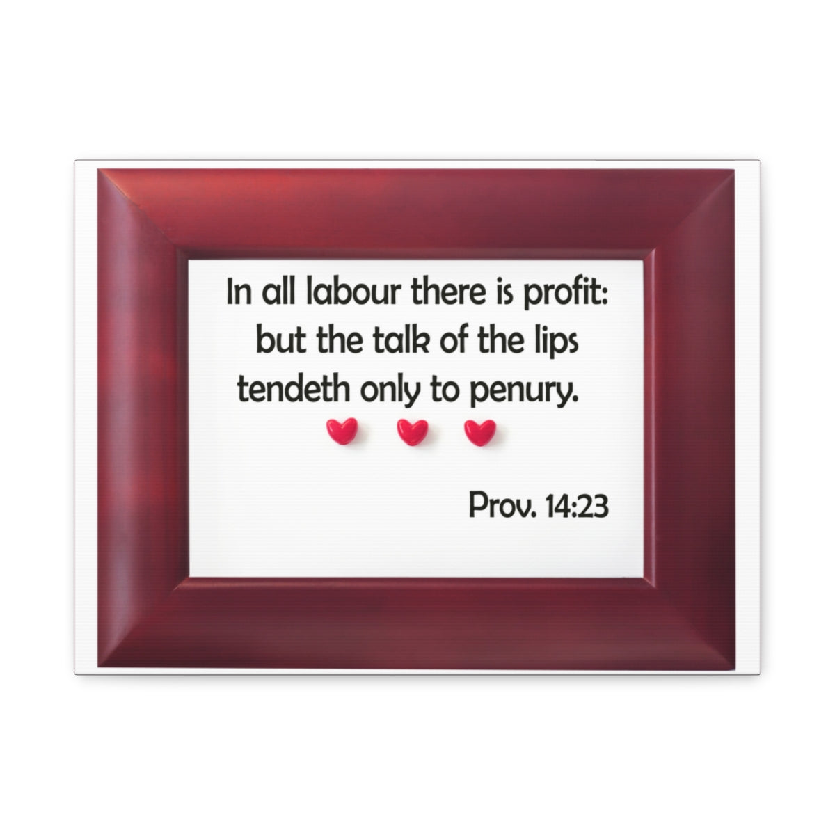 Scripture Walls There Is Profit Proverbs 14:23 Bible Verse Canvas Christian Wall Art Bible Verse Print Ready To Hang Unframed-Express Your Love Gifts