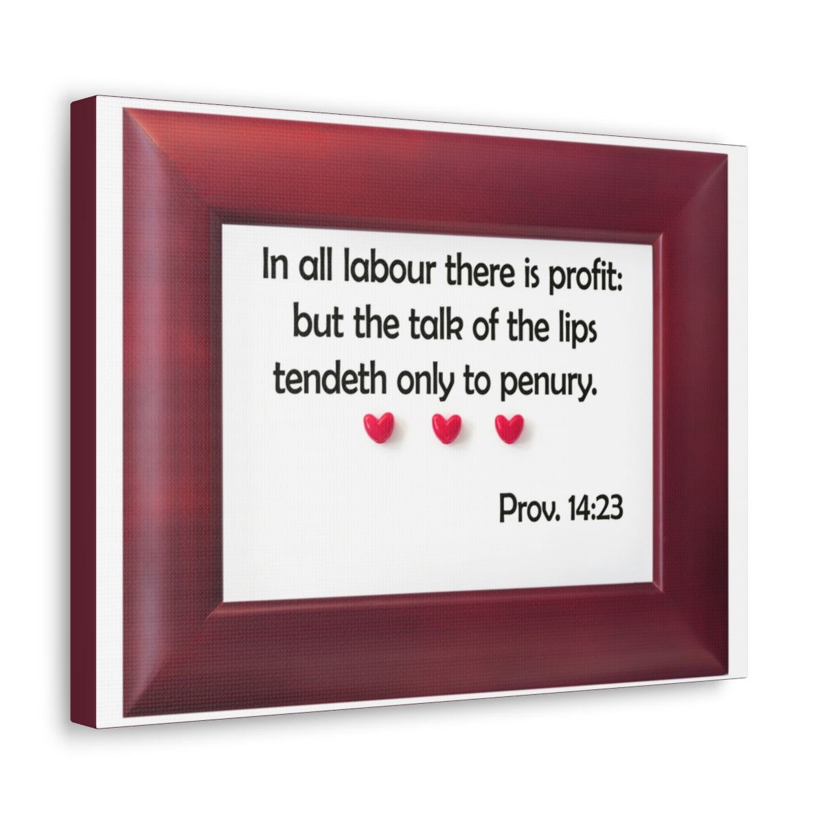 Scripture Walls There Is Profit Proverbs 14:23 Bible Verse Canvas Christian Wall Art Bible Verse Print Ready To Hang Unframed-Express Your Love Gifts
