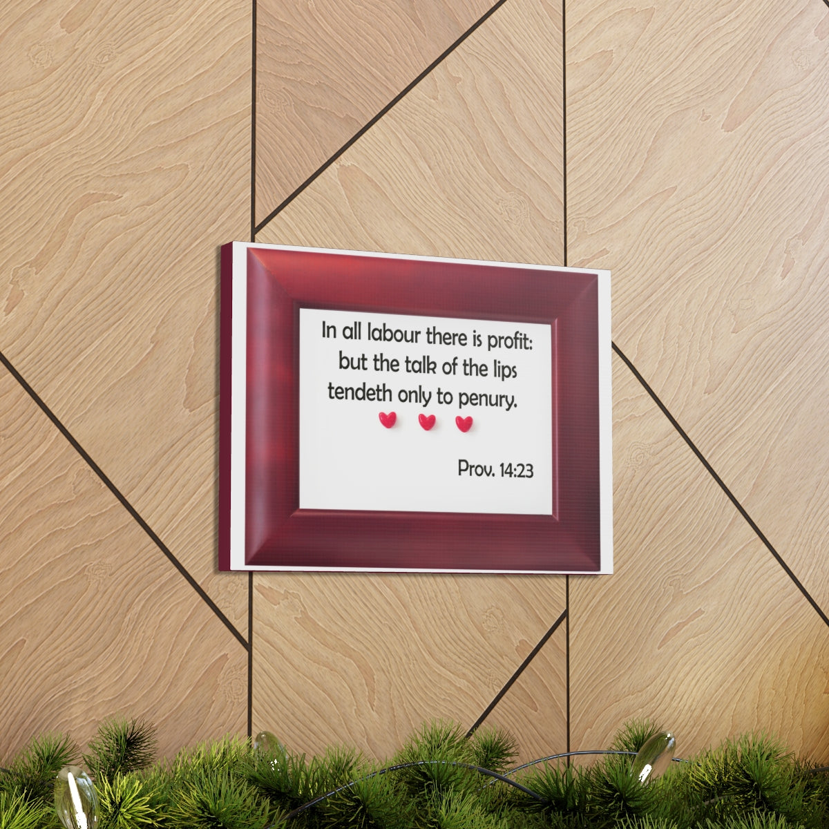 Scripture Walls There Is Profit Proverbs 14:23 Bible Verse Canvas Christian Wall Art Bible Verse Print Ready To Hang Unframed-Express Your Love Gifts