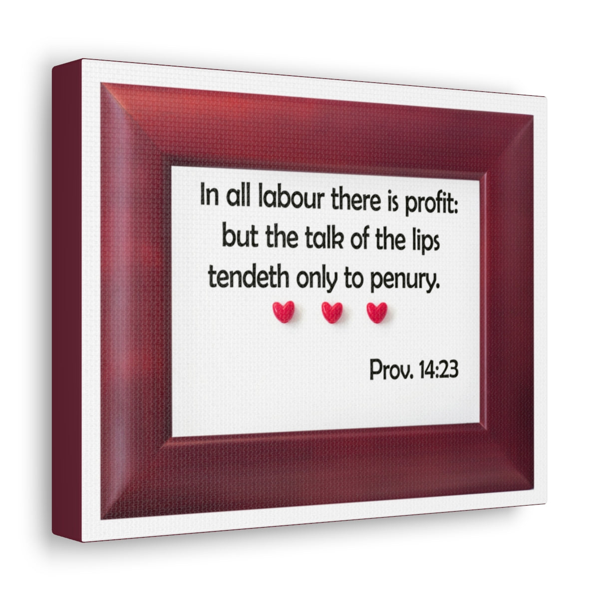 Scripture Walls There Is Profit Proverbs 14:23 Bible Verse Canvas Christian Wall Art Bible Verse Print Ready To Hang Unframed-Express Your Love Gifts