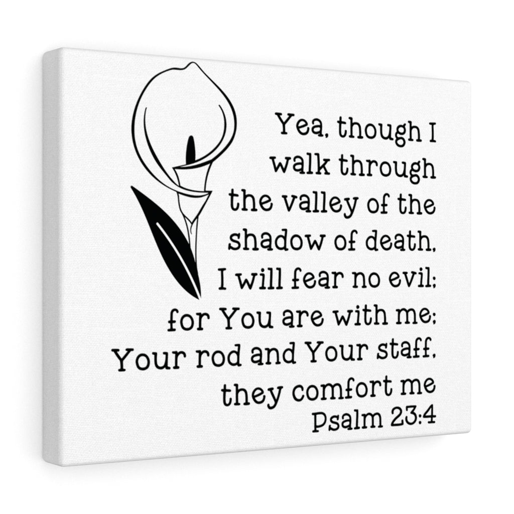 Scripture Walls They Comfort Me Psalm 23:4 Bible Verse Canvas Christian Wall Art Ready to Hang Unframed-Express Your Love Gifts
