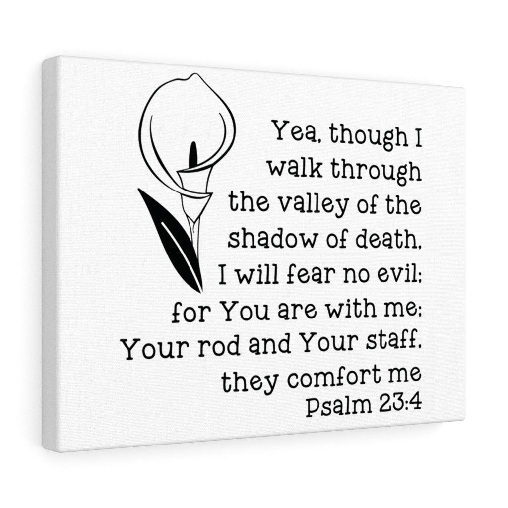 Scripture Walls They Comfort Me Psalm 23:4 Bible Verse Canvas Christian Wall Art Ready to Hang Unframed-Express Your Love Gifts